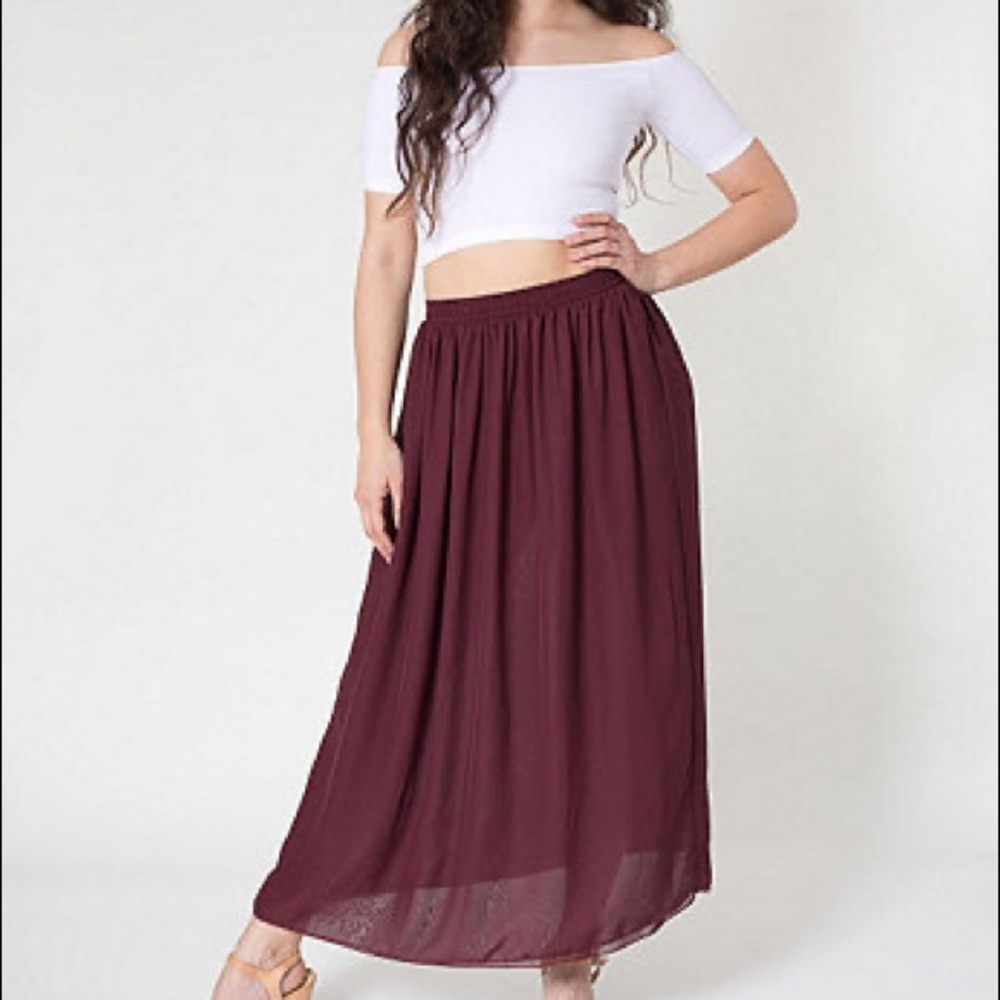 Maxi chiffon skirt